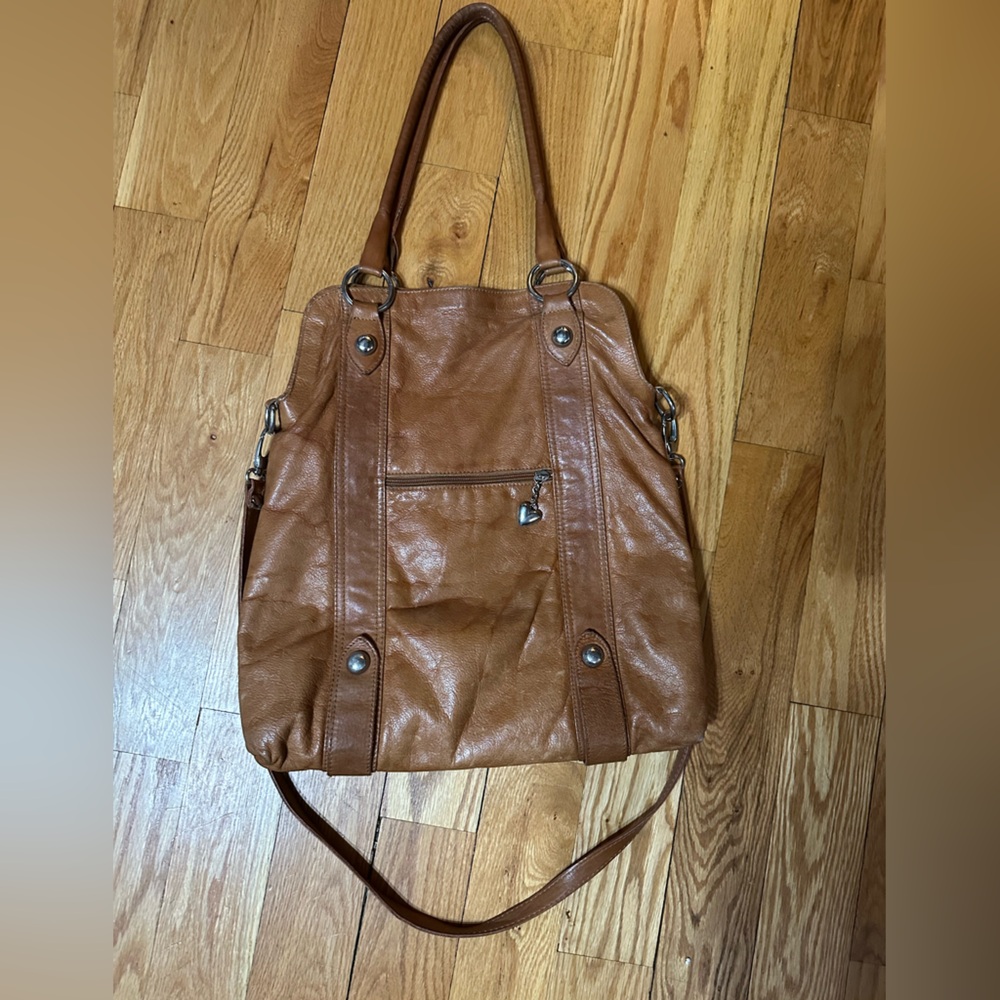 Brown Leather Shoulder Bag